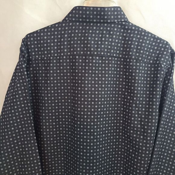 New Silver Stone Men's (XXL) Black Modern Fit Button Up Long Sleeve Shirt - Picture 6 of 12